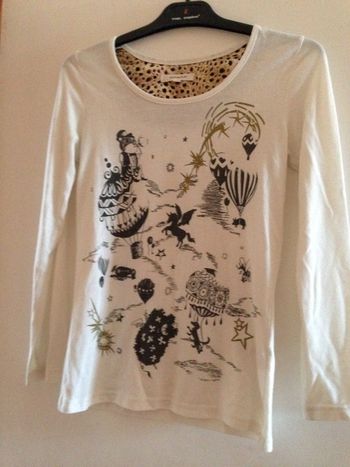 t shirt manche long taille S