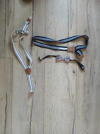 Lot de bretelles, nœud papillon ceinture enfant