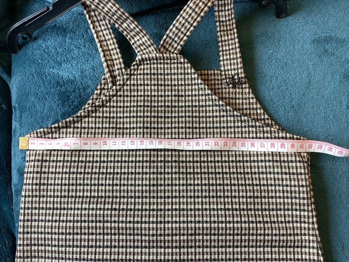 Salopette jupe à carreaux taille 6 ans - photo numéro 3
