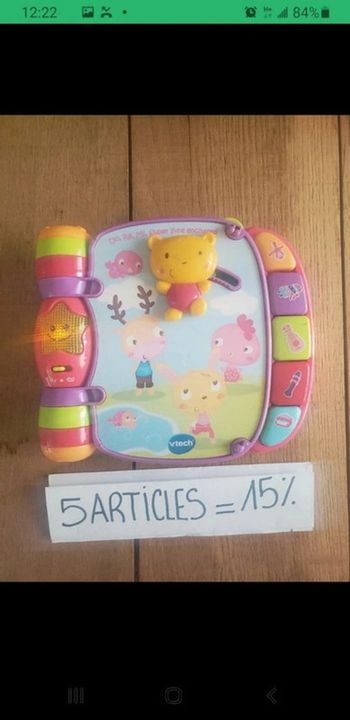 Livre musical Do ré mi - Super livre enchanté - Rose vtech