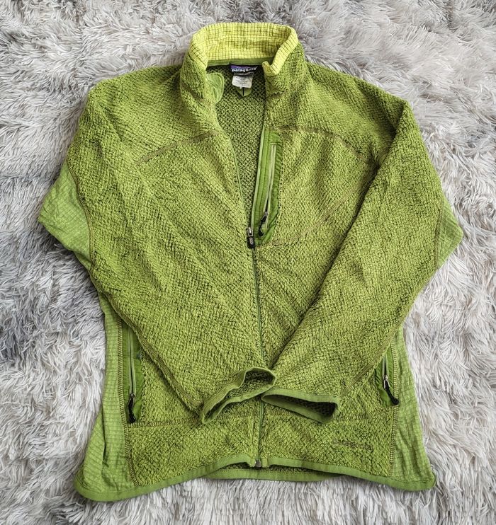💚✨ Patagonia R2 Fleece Jacket – Vintage – Vert Chartreuse ✨💚