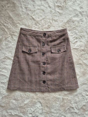 Jupe a carreaux taille haute