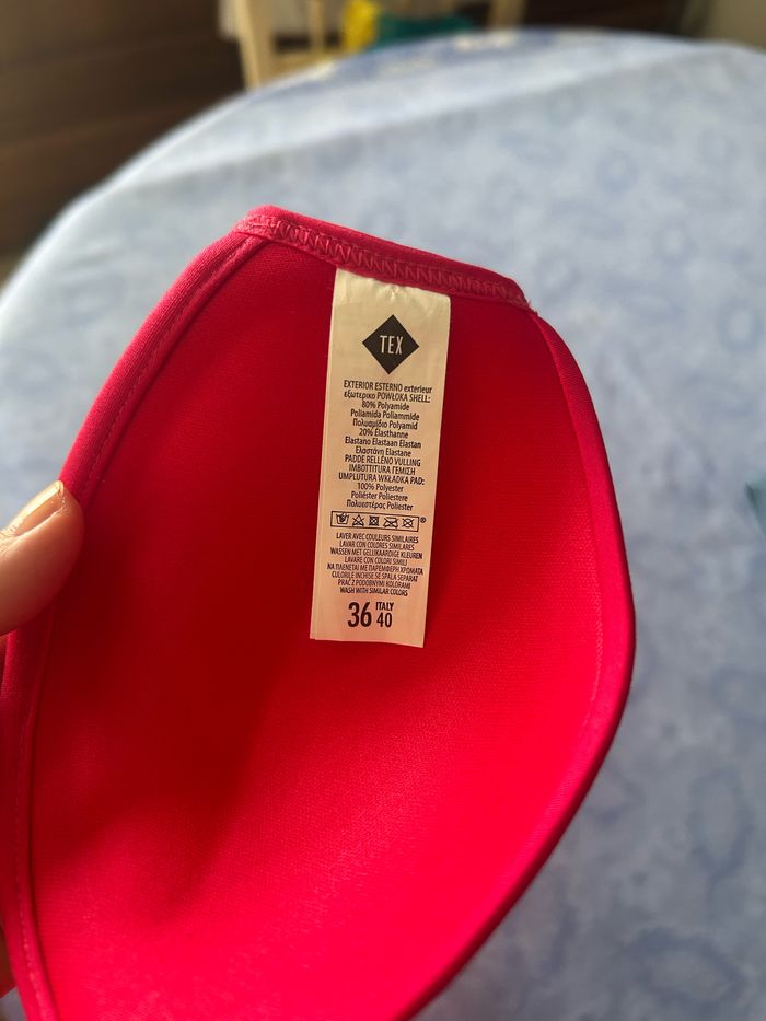 Haut de bikini Tex taille 36 rose flashy - photo numéro 5