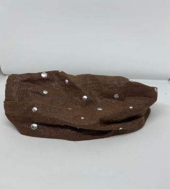 Bandeau enfant marron avec strass