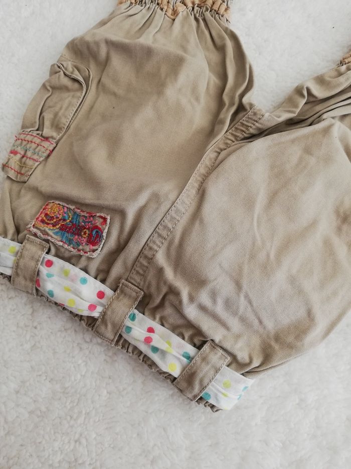 Pantalon fille beige 6 mois confetti - photo numéro 4