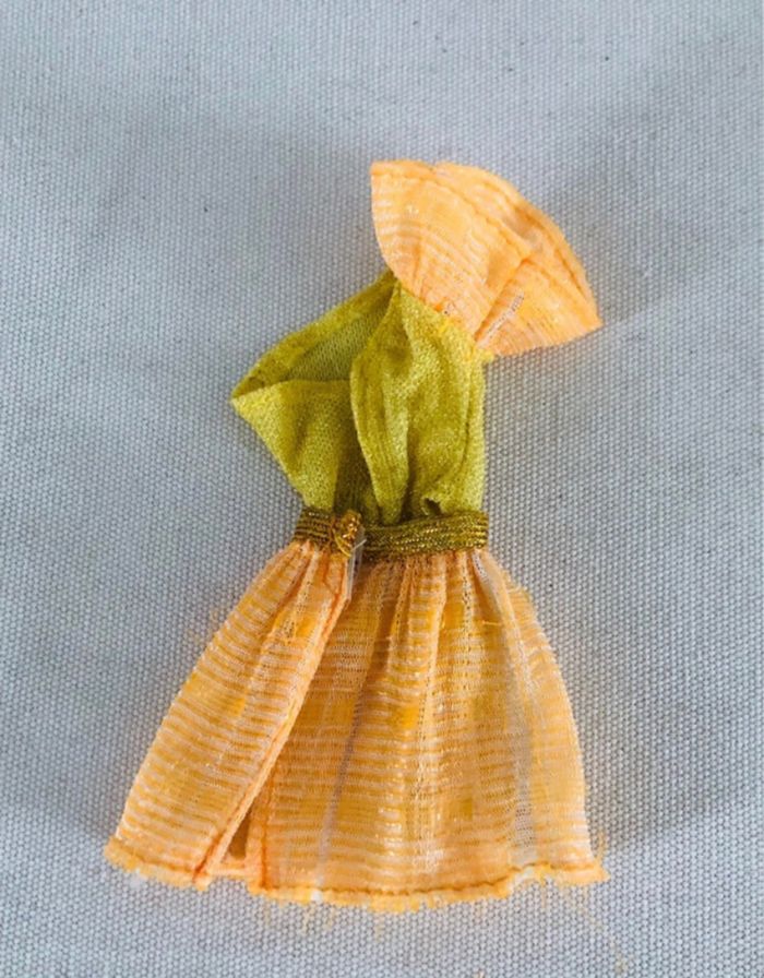 Body et jupe barbie orange et jaune - photo numéro 3