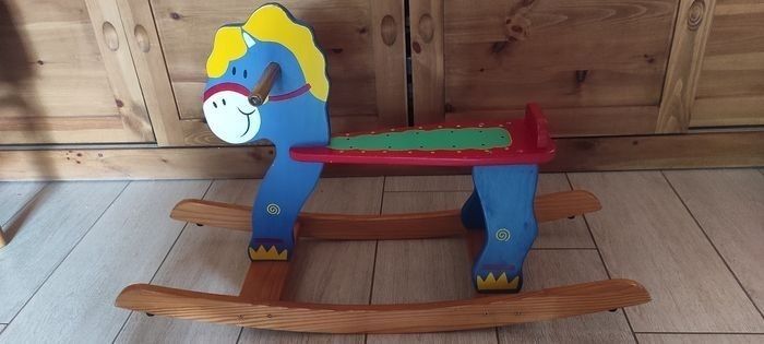 Cheval a bascule bois