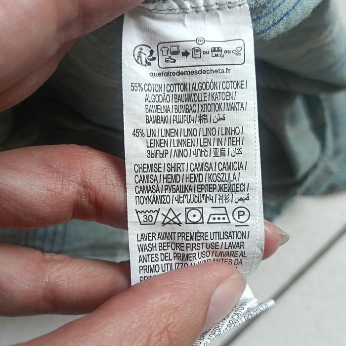 Chemise en lin col mao 5ans - photo numéro 7