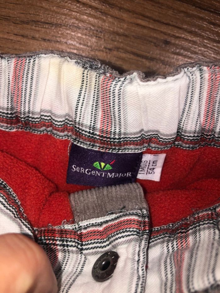 Pantalon sergent major velour 🌺 très bon état taille 1 mois - photo numéro 4
