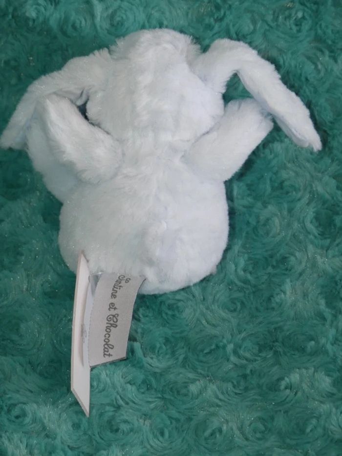 Doudou petit lapin bleu Augustin Tartine et chocolat 🐰Neuf - photo numéro 3