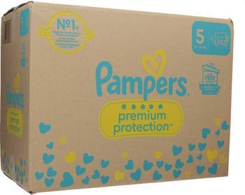 Pampers Couches Premium Protection Taille 5, 152 pièces