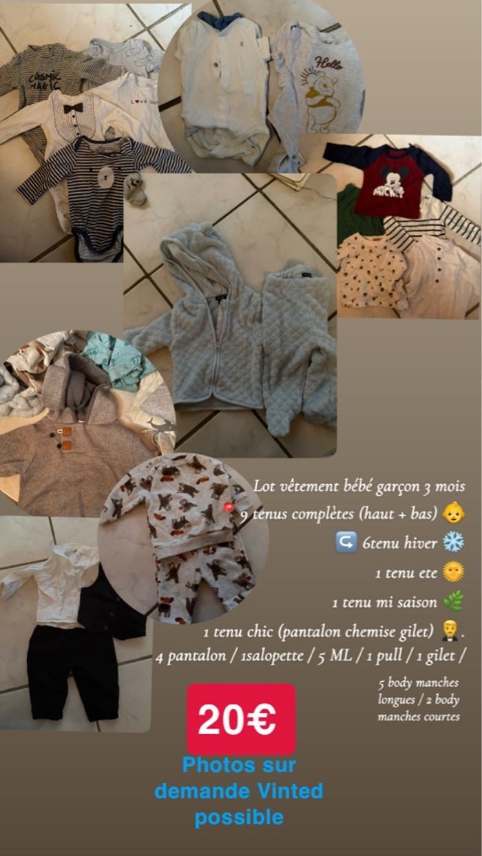Lot vêtement 3 mois