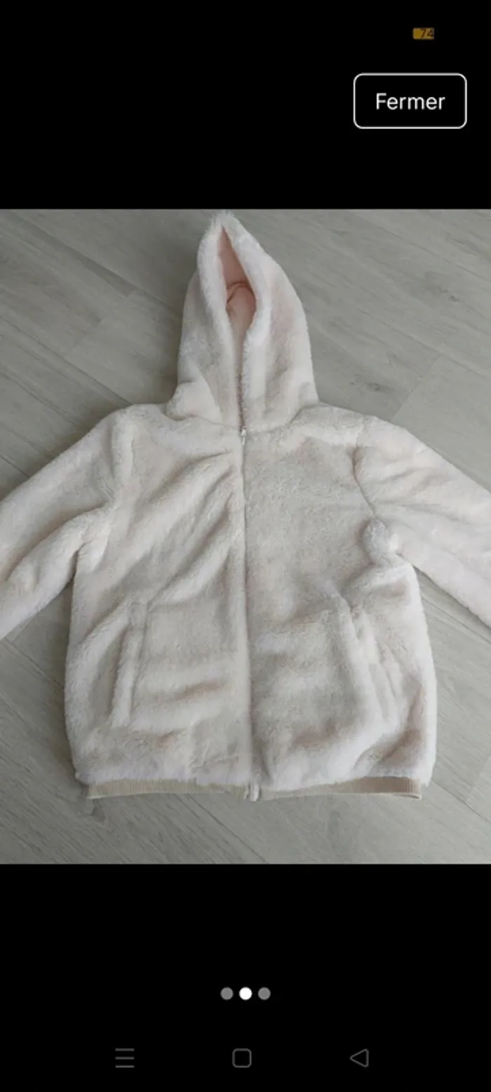 Veste fourrure enfant fille - photo numéro 2