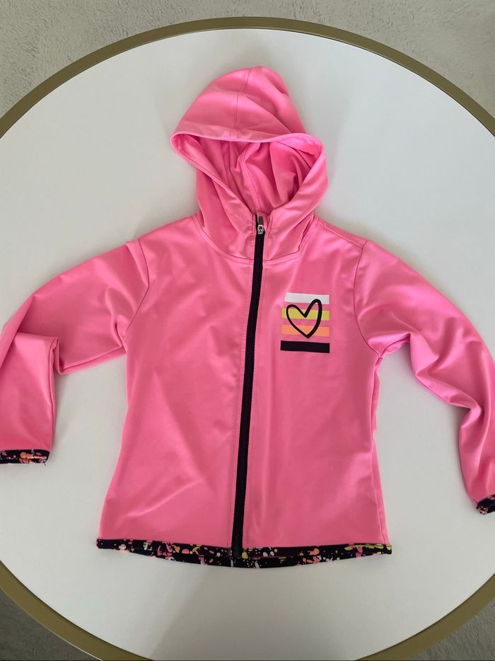 Gilet zippé rose