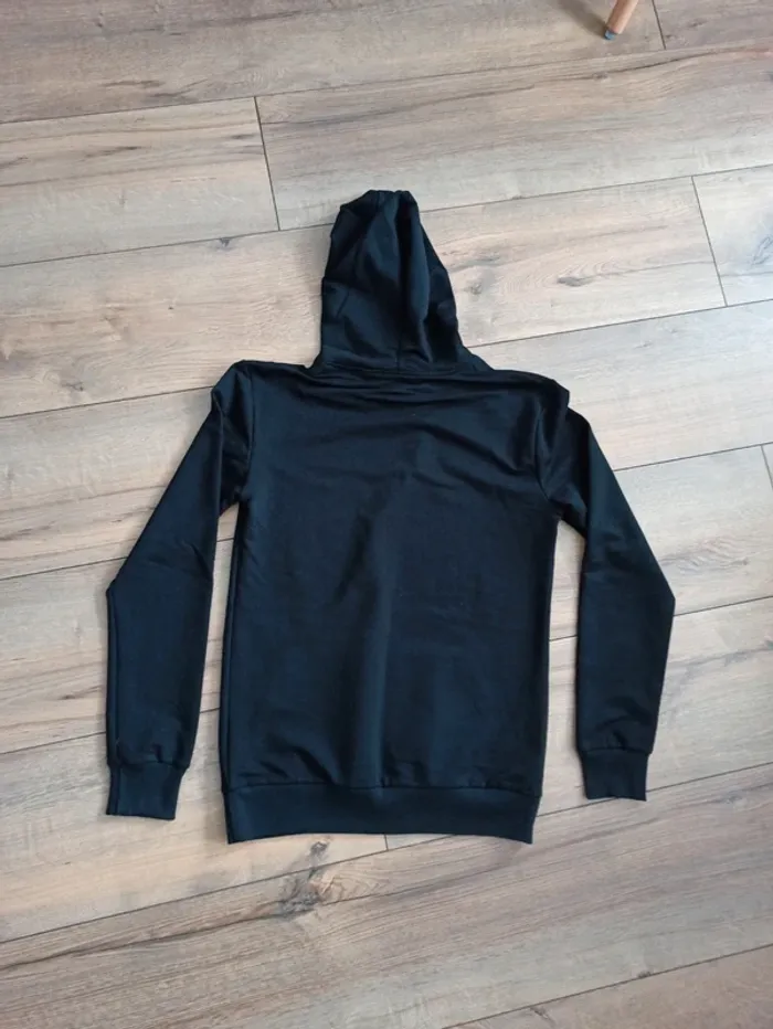 Pull à capuche homme noir manches longues xs - photo numéro 5