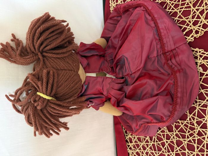 Poupées en laine et tissu véritablement Vintage - photo numéro 2