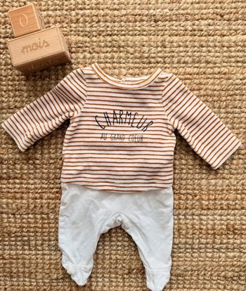 Pyjama velours TAO Naissance / 50cm