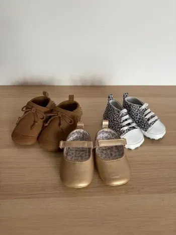 Lot 3 paires Chaussures bébé