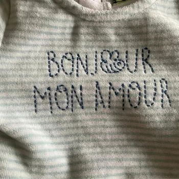 🎀 Pyjama "Bonjour Mon Amour" Tape à l'Œil 🎀