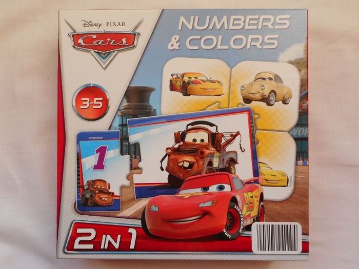Jeu Cars - 2 en 1 - Nombres et Couleurs - Clementoni - 3/5 ans - NEUF