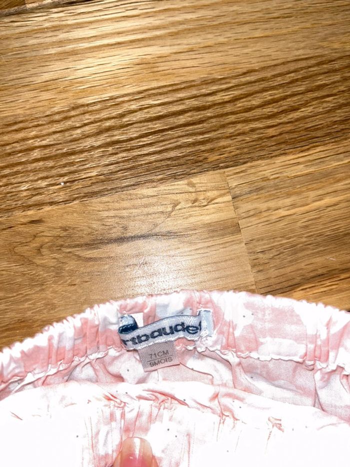 Culotte bloomer rose motifs lapins vertbaudet nickel 9mois /71cm - photo numéro 2