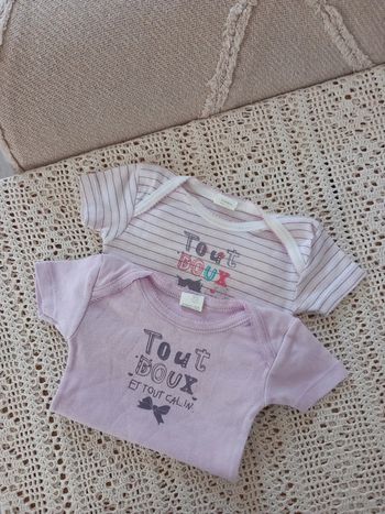 Lot 2 bodies fille 6 mois