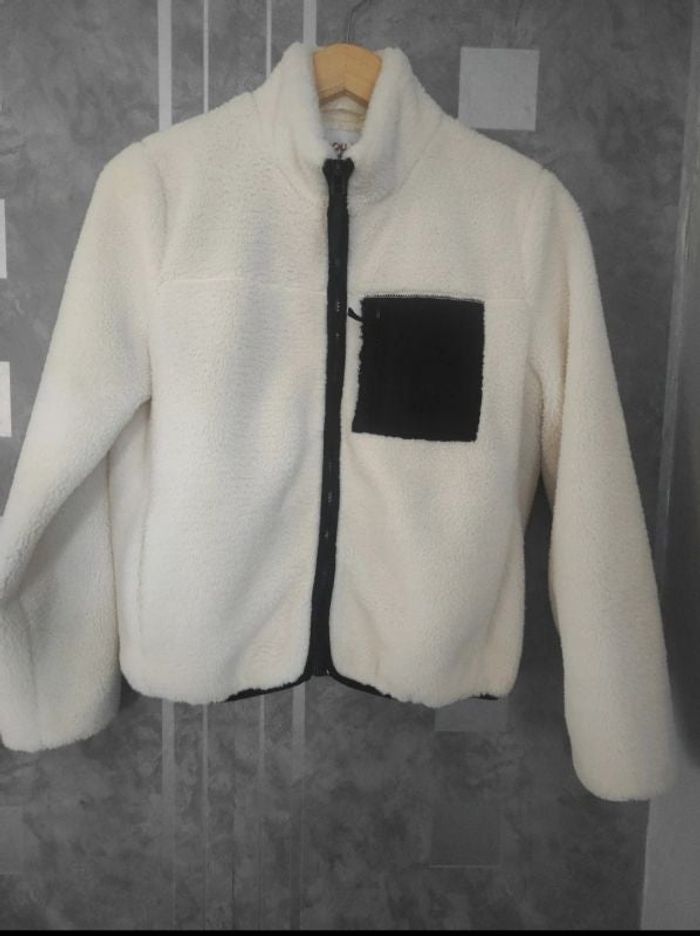 Veste effet bouclette