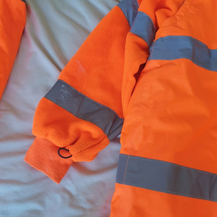 Blouson Haute Visibilité parka de chantier 2en1 Portwest Orange fluo, taille XL - photo numéro 13