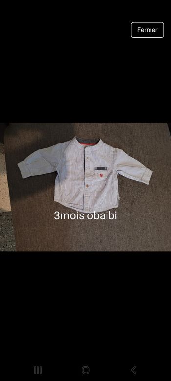 Chemise 3mois