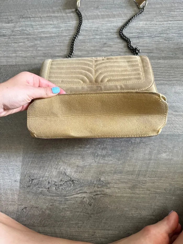 Sac vieux jaune bandoulière - photo numéro 2