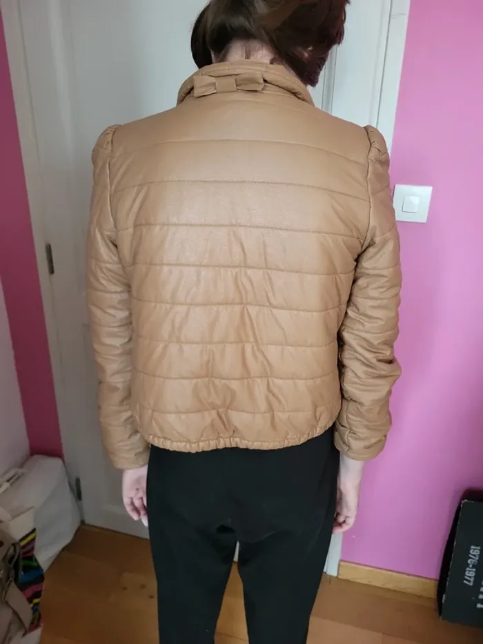 Blouson marron glacé 36 - photo numéro 2