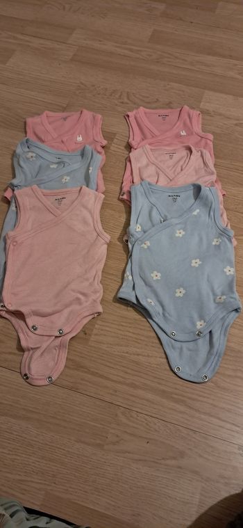 Lot de 6 bodies manches courtes