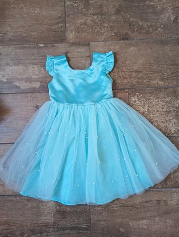 Robe de cérémonie fête anniversaire mariage Noël Fille 6 ans nœud tulle perle KaQinini