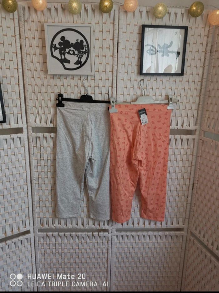 💕Joli Lot de 2 leggings 3/4 fille - 14 ans fille inextenso 💕 - photo numéro 2