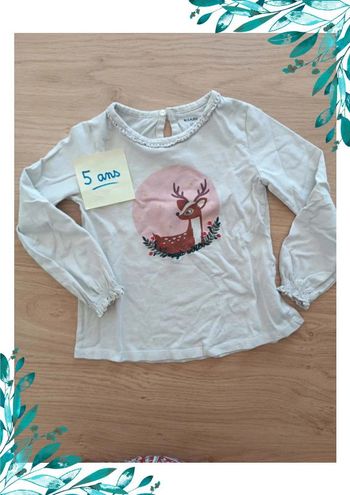 T-shirt manches longues 5 ans