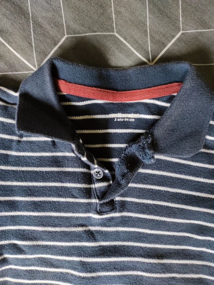 Polo marinière 3 ans Vertbaudet - photo numéro 3
