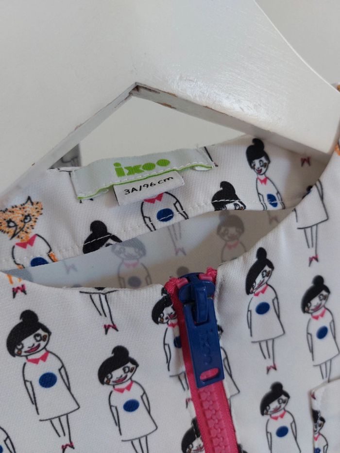 Robe manches courtes légère imprimé fille 3 ans - photo numéro 3