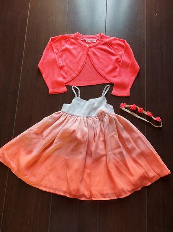 Ensemble robe de cérémonie, bolero et bandeau