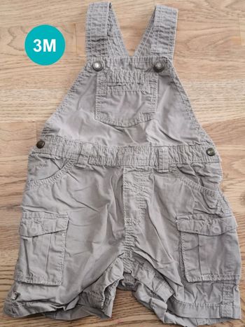 Salopette short Obaïbi 3 mois