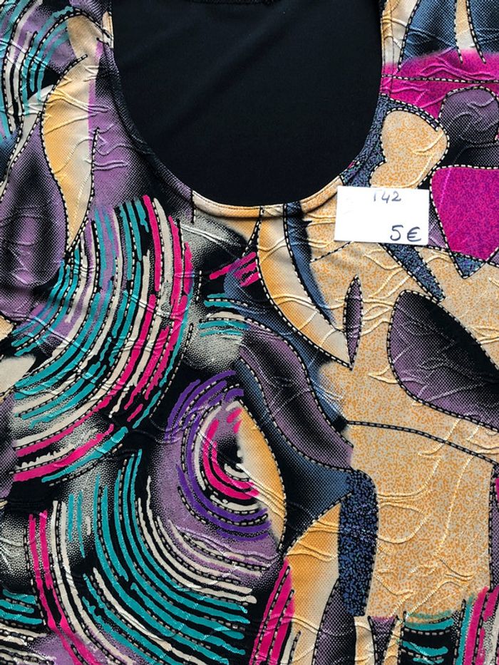 927- blouse imprimée T42 - photo numéro 5