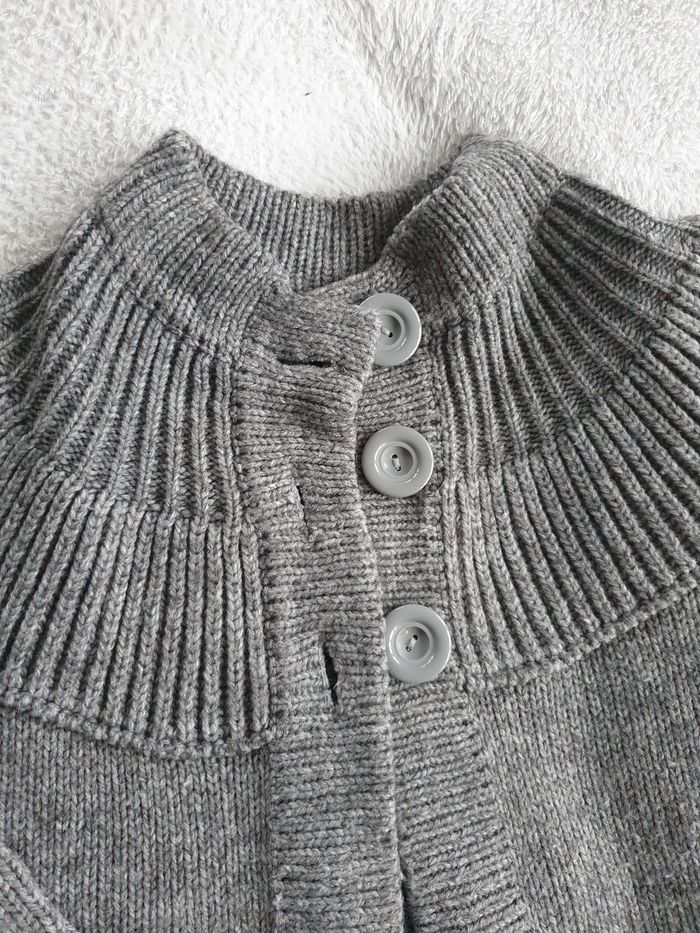 Gilet manches 3/4 gris - photo numéro 2