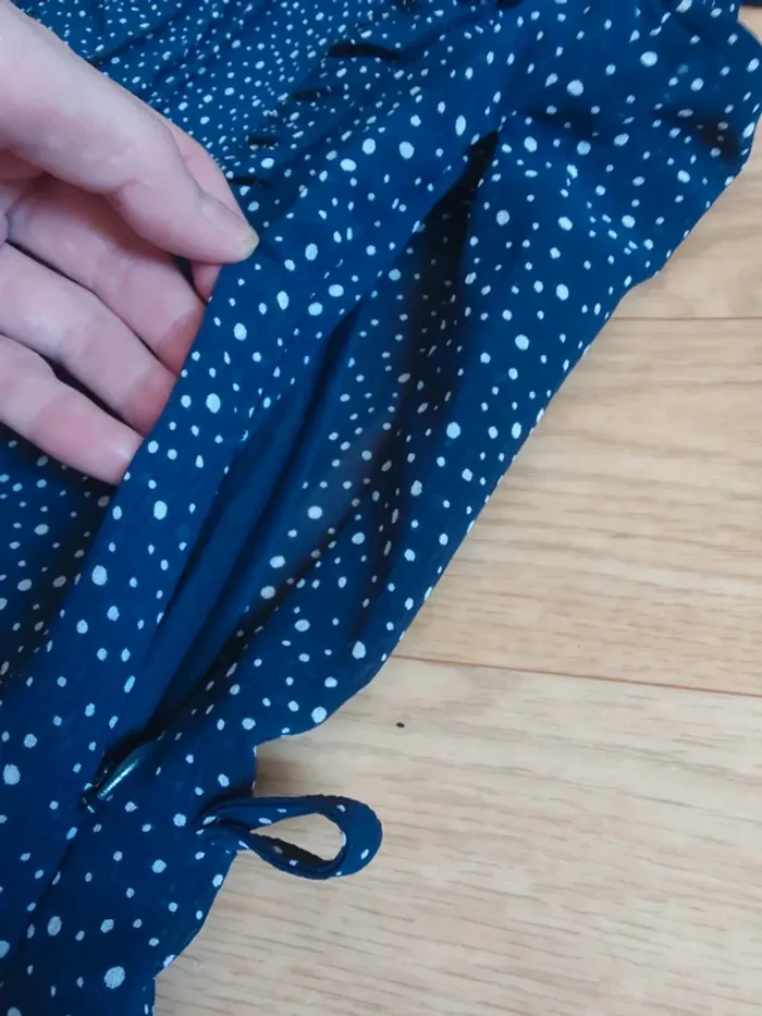Robe voilage Bleu marine T. 42 - photo numéro 6