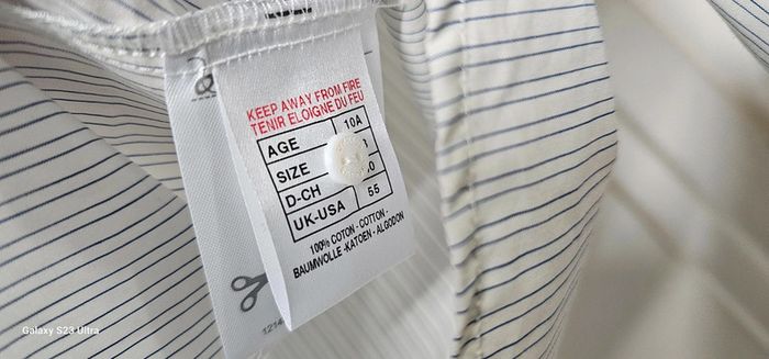 Chemise Trapèze Blouse 100% coton Cyrillus Taille 10ans - photo numéro 6