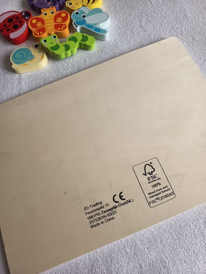 Puzzle 3D en bois insectes - photo numéro 3