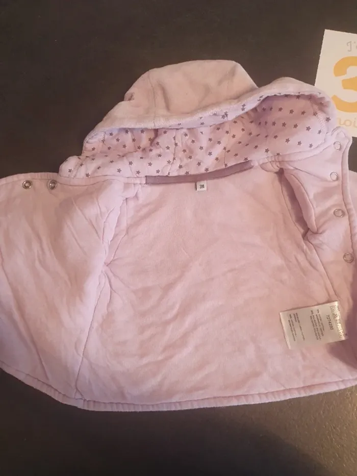 Veste mauve 3mois - photo numéro 3
