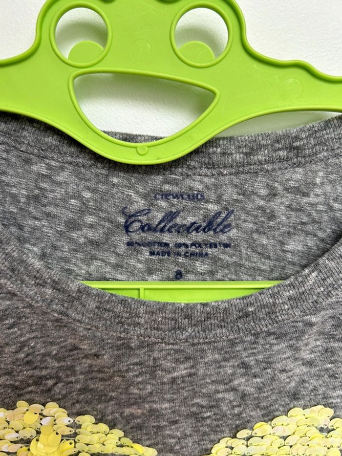 T shirt fille avec sequins 8 ans crewcuts - photo numéro 3