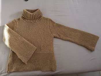 Lot 3 pulls - camel et bordeau taille S