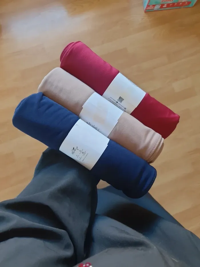 3 voiles hijabs en jersey premium luxe - photo numéro 9