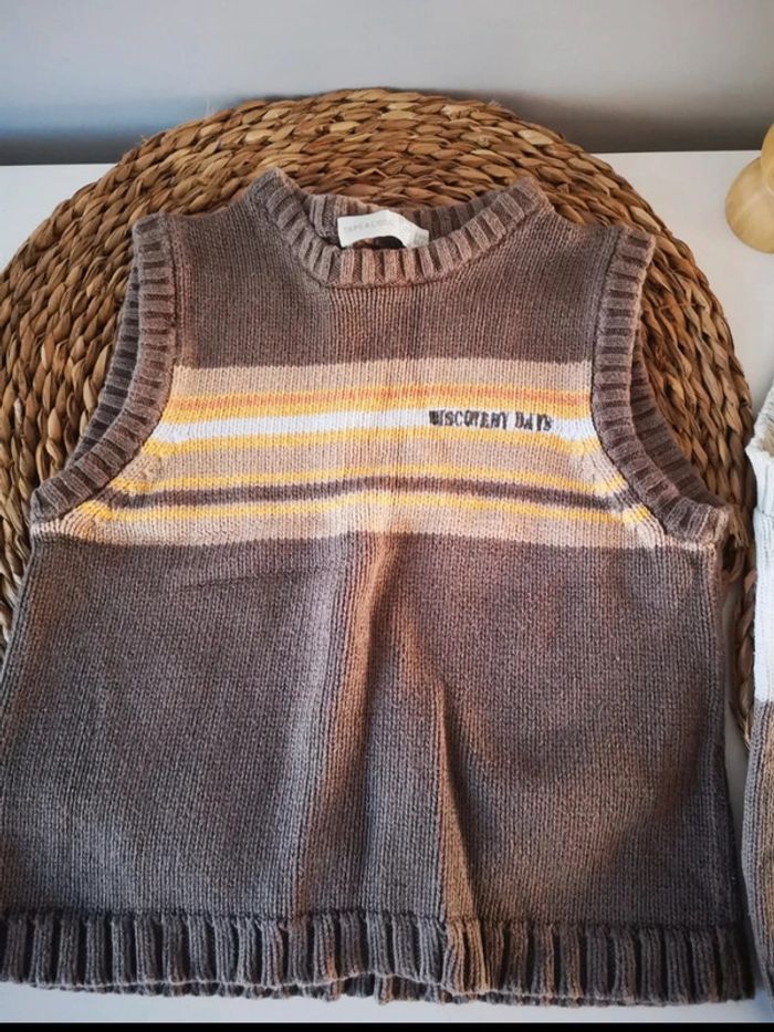 Lot pull sans manche TAO 24m - photo numéro 2