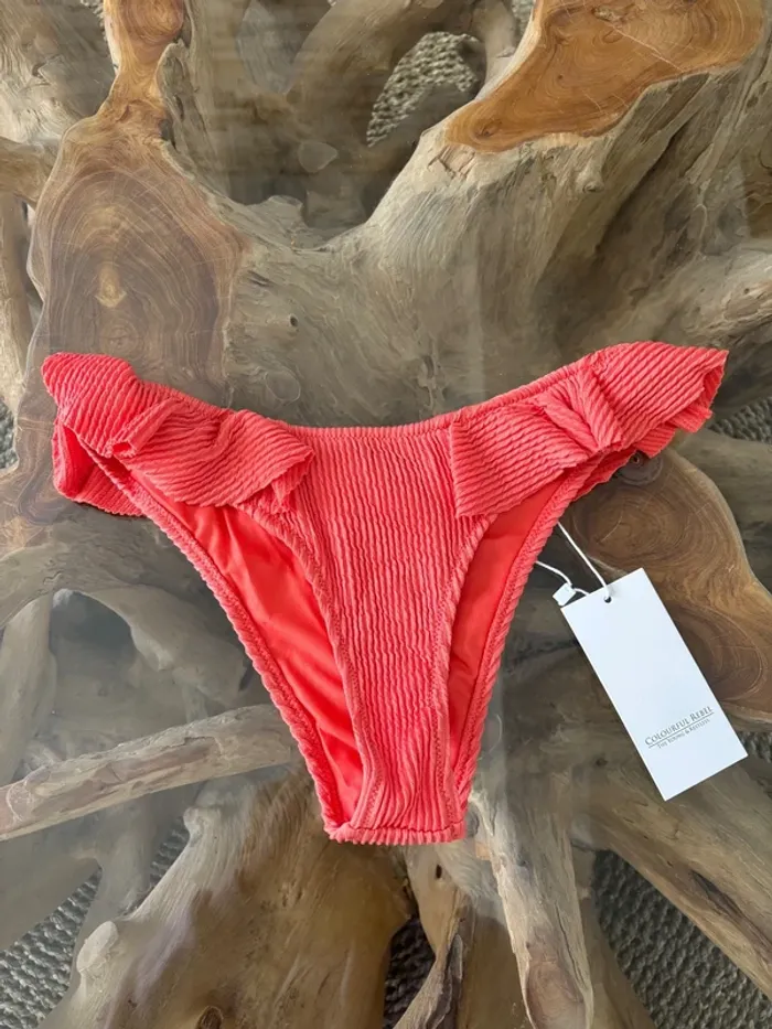 Bas de maillot de bain corail Colourful rebel